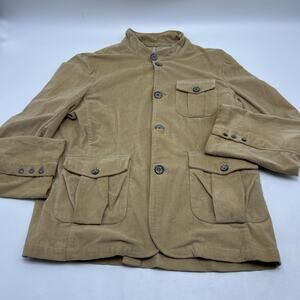 SQ Men’s Heavy Jacket. Goth Grunge Men’s Size XXL 2XL TAN